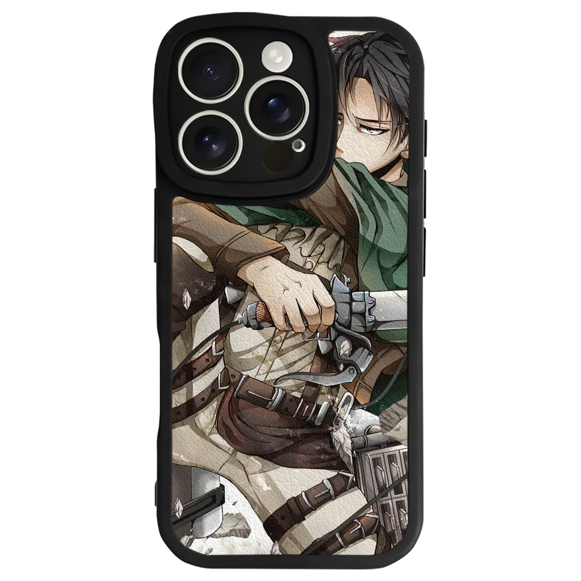 （画像用） 進撃の巨人 Attack on Titan 【iPhone 16シリーズ対応】シリコンスマホケース（レザー調） 材質：シリコン
